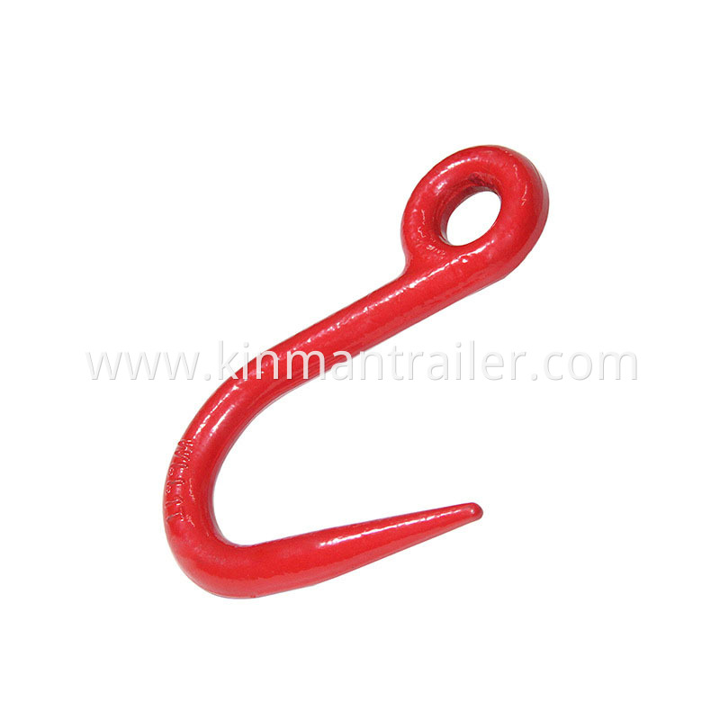 Red Paiting Steel Forged Eye Sickle Grab Hook